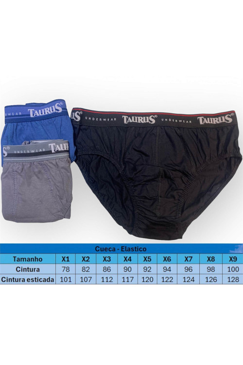 Cueca Elástico Plus Size
